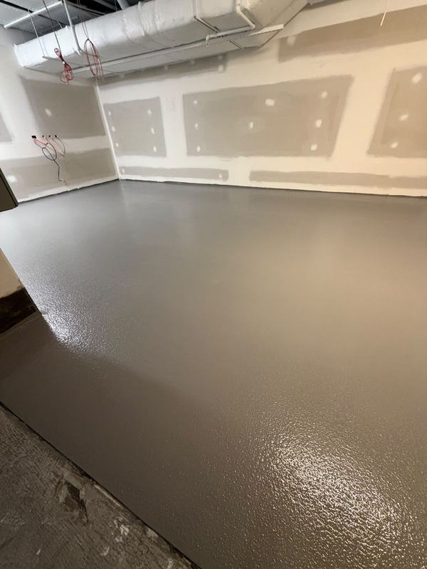 Grey solid basement