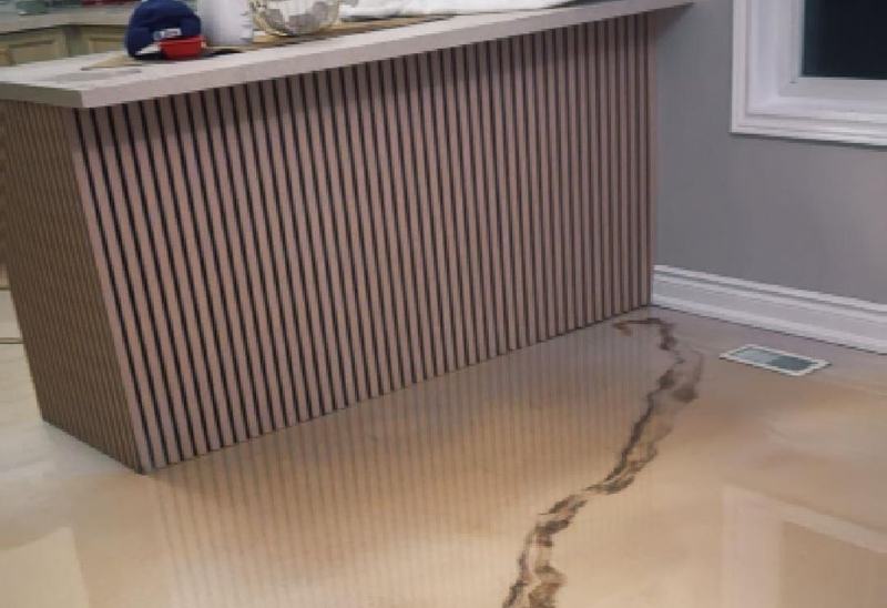 Marble metallic kitchen, Barrie