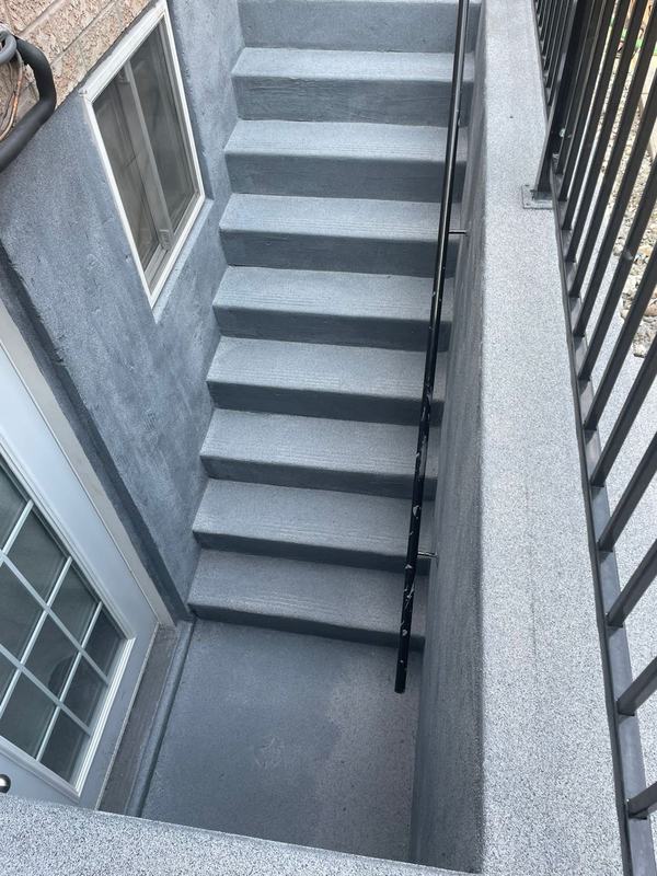 Basement walkout stairs